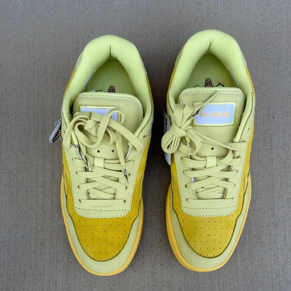 Reebok x Billionaire Boys Club Ice Cream Yellow Suede Low-Top Sneakers - Picture 8 of 15